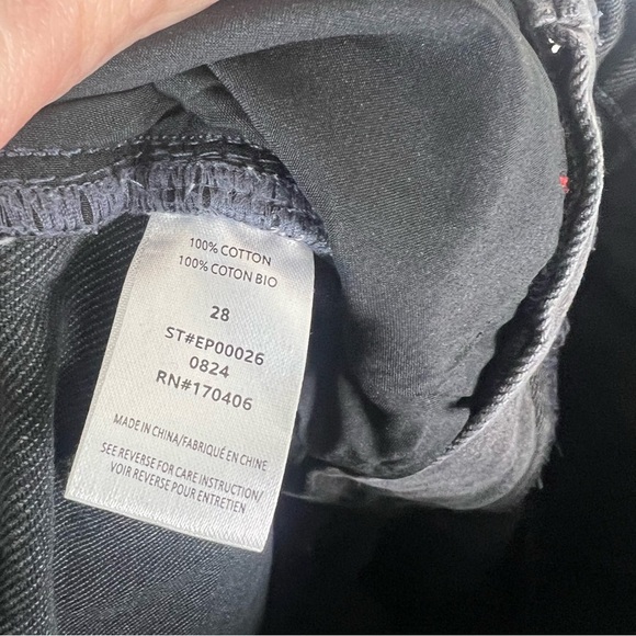 Elwood Raw Hem Flare Jeans Flannel Waist City Wash Size 28 - Picture 6 of 10